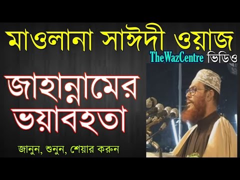 জাহান্নামের ভয়াবহতা। Bangla Waz। Allama Delwar Hossain Saidi।