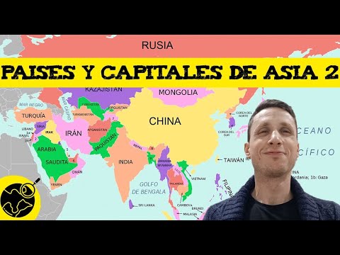 Paises y capitales de Asia 🌏 Parte 2