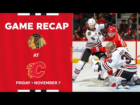 Blackhawks at Flames Game Highlights | 11.7.25