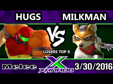 S@X 143 - Hugs (Samus) Vs. OES | Milkman (Fox) SSBM Losers Top 8 - Smash Melee