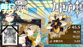 【原神】「棘薔薇の会 アウトレイジ  天下に叛逆せし者」毎日！残響聖遺物周回！！！ナヴィアスコア200への道 Genshin Impact Navia.6