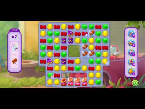 Homescapes level 12918 - no booster gameplay