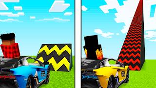 SUPER RAMPA GIGANTE PARA SUBIR DE CARRO E PULAR NO MINECRAFT