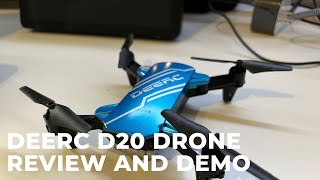 Deerc D20 Drone Review and Flight Demo