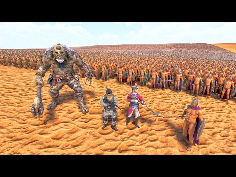 WAR BETWEEN 1 Million Spartan VS 4 JOINT SPECIAL FORCES !!  Ultimate Epic Battle Simulator 2 | UEBS2