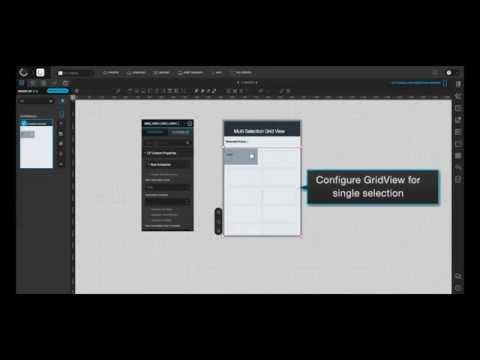 How to configure Grid View with Multiple Selection
