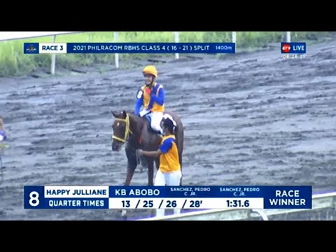 HAPPY JULLIANE - SLLP RACE 3 | JUNE 26, 2021 | San Lazaro Leisure Park #BAYANGKARERISTA RACE REPLAY