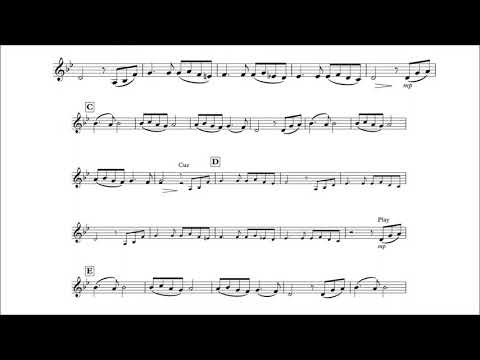 French Horn Play-Along - Song from a Secret Garden - with sheet music
