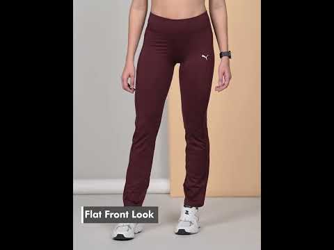 PUMA Ws Straight Leg Pants Solid Women Maroon Track Pants