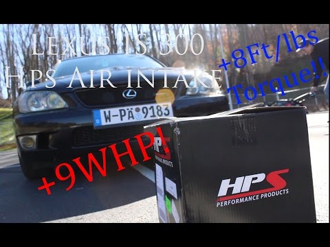 HPS Shortram Performance Air Intake Install / K&N Filter - Lexus IS 300 2001-05
