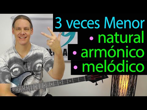 Digitaciones y diferencias de las escalas Menor Natural, Menor Armónica, Menor Melódica en el Bajo