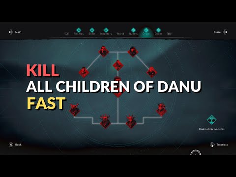 How to Kill All Children of Danu Fast (skip the clues!) | AC Valhalla Wrath of Druids DLC