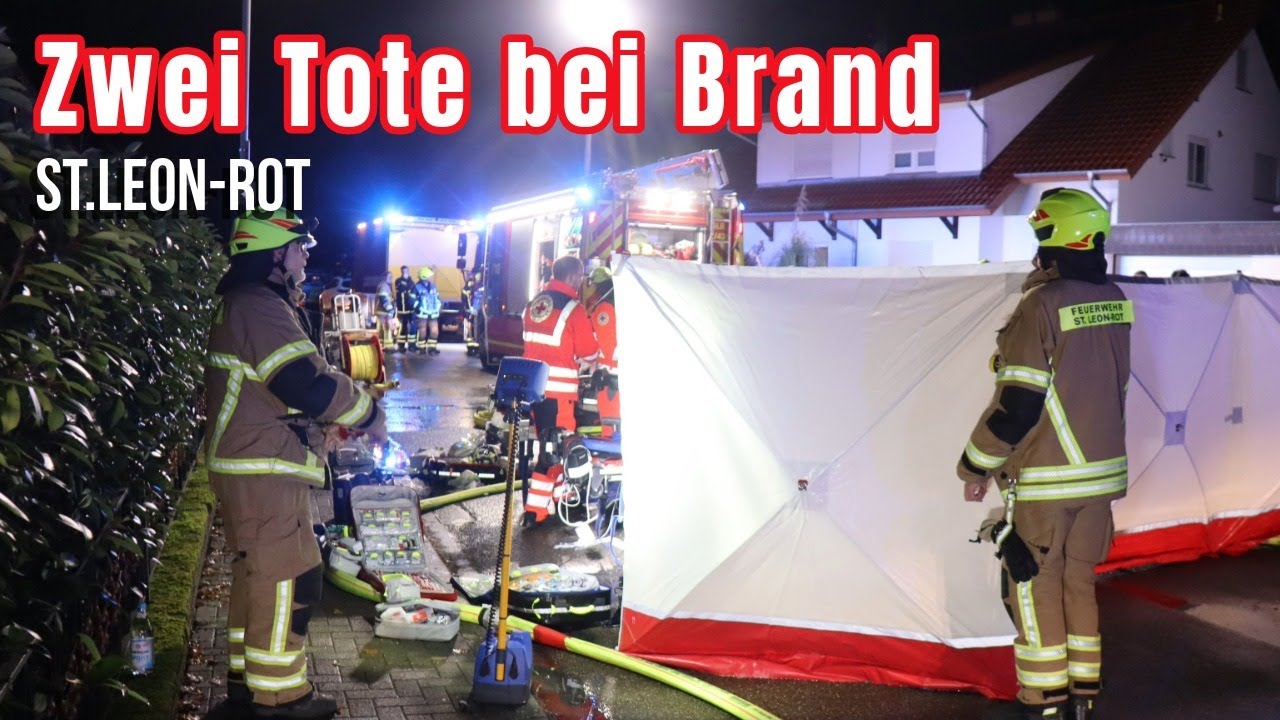 Zwei Tote bei Zimmerbrand in St. Leon-Rot