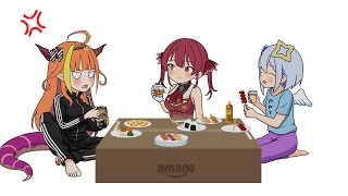 かなココハウスに船長が初めて遊びに来た日、PP天使Tシャツが手書きだったことを知る【天音かなた/宝鐘マリン/桐生ココ/ホロライブ切り抜き漫画】