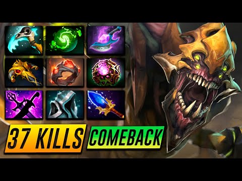 Sand King Epic Comeback 37 KILLS - Dota 2 Pro Gameplay [Watch & Learn]