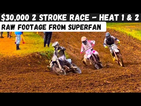 Cody Gragg Memorial 2 Stroke Race Heat 1 & 2 Raw Footage with Superfan
