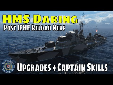 Royal Navy Destroyers HMS Daring World of Warships Wows Build Guide