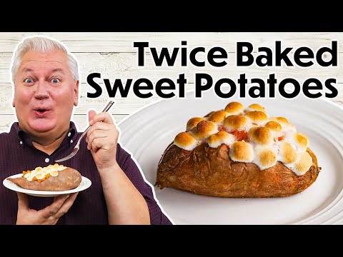 INCREDIBLE Twice-Baked Sweet Potatoes
