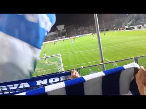 Sciarpata ultras curva nord Brescia vs Lanciano