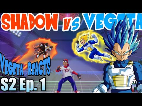 Vegeta reacts to Shadow vs Vegeta Cartoon Beatbox Battles