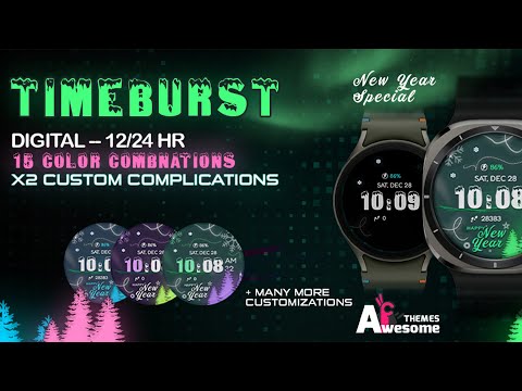 Timeburst - digital watch face