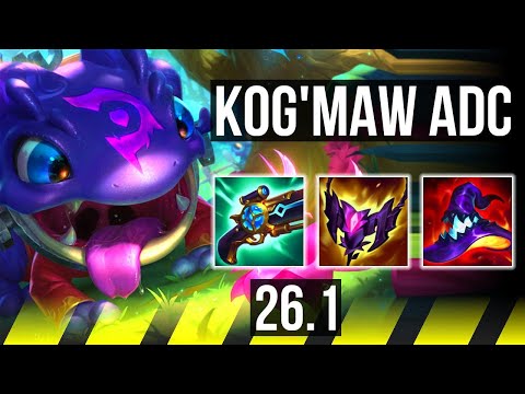 KOG'MAW & Nautilus vs APHELIOS & Thresh (ADC) | First Strike, Good KDA: 20/4/9 | KR Master | 26.1