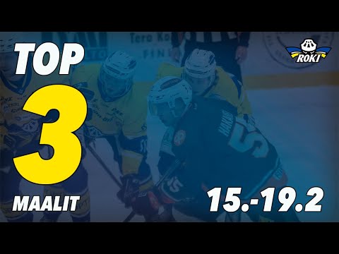 RoKi vieraskiertue 15.-19.2.  TOP 3 maalit