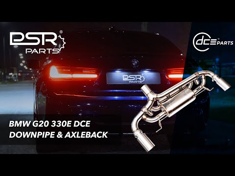 BMW G20 330e || DCE Parts Axleback Exhaust & 300 Cell Euro 6 Downpipe || Sound Clip & Fly Bys