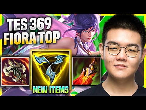 369 PICKS FIORA WITH NEW ITEM TRINITY FORCE! - TES 369 Plays Fiora Top vs Camille!