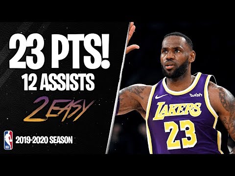 LeBron James 23 Points, 12 Assists vs Golden State Warriors - Full Highlights 13/11/2019