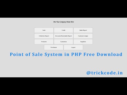 Point of Sale System in PHP with source code Free Download  | Sourcecode
