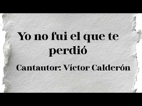 Yo no fui el que te perdió