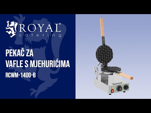 videozapis - Pekač za vafle s mjehurićima - 1.415 W