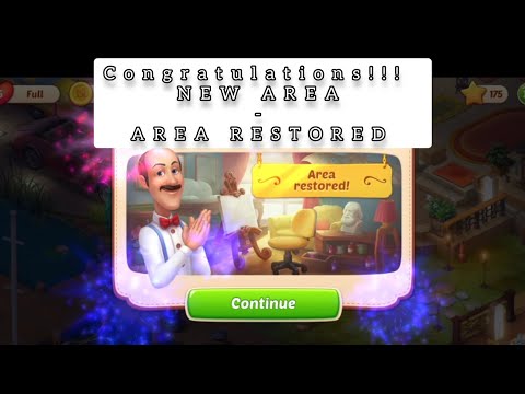 HOMESCAPES NEW ROOM - AREA RESTORED #homescapes