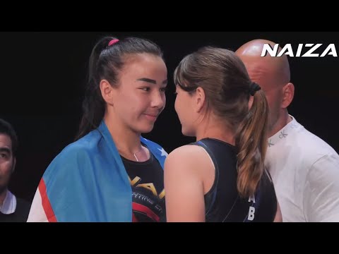 Khilola Sobirova vs. Zhanel Nabieva - Weigh-in Face-Off - (Naiza FC 44) - /r/WMMA