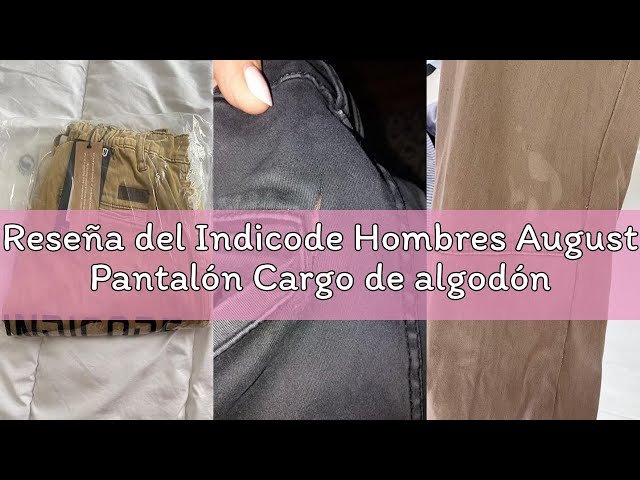 Vídeo relacionado con Indicode Hombres August Pantalón Cargo de algodón con 6 Bolsillos Raven L