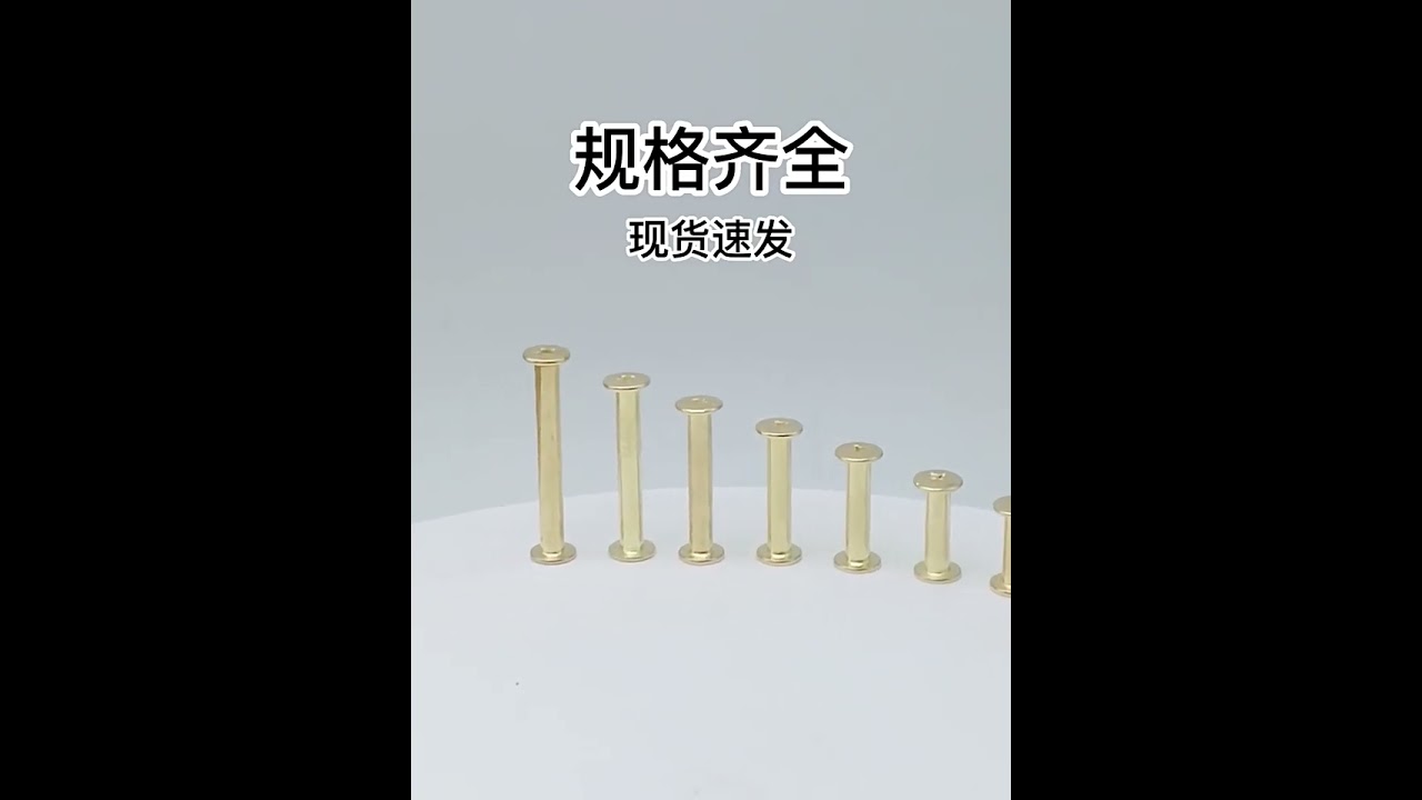 Vít Đinh Tán Có Ren Hai Đầu Mạ Đồng