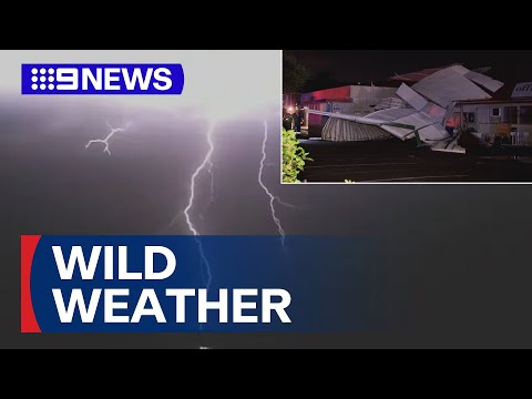 Brisbane restaurant roof blown off in storm | 9 News Australia