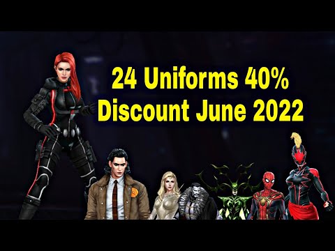24 Uniforms 40% Discount in June 2022 And Top Uniforms List For Buy - Marvel Future Fight