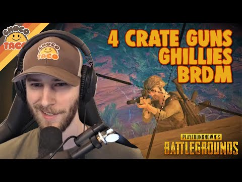4 Crate Guns, Ghillies, and a BRDM ft. chun - chocoTaco PUBG Duos Gameplay