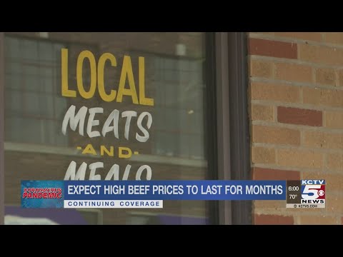 Experts say shoppers should expect high beef prices to...