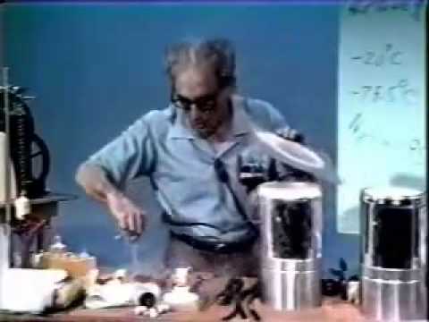 Julius Sumner Miller - Physics -   Liquid Nitrogen pt. 2