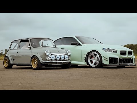 🔥🔥DRAG RACE...1972 Classic Mini VS BMW M2... WHO WON??!! #dragrace #officiallygassed