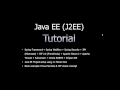 Java EE (J2EE) Tutorial for beginners Real World App.