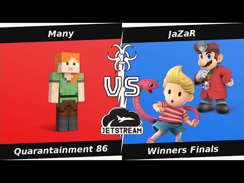 Quarantainment 86 Winners Finals - Many (Steve) Vs JaZaR (Dr Mario, Lucas) - SSBU