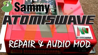 Sammy Atomiswave (Dreamcast Sibling) - Repair & Audio Mod #sega