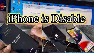 iPhone 12 Pro max iPhone is disabled connect to iTunes ( iPhone 12 Pro max iCloud unlock )