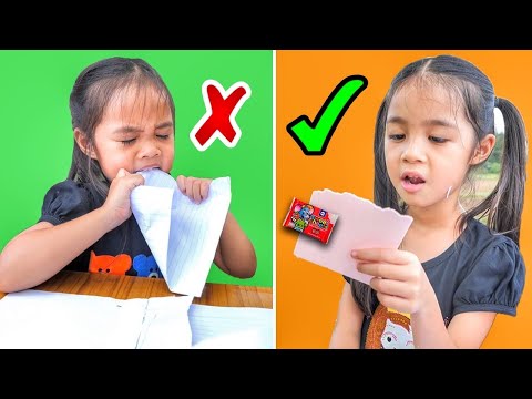 Living in the forest for 24 hours, eating paper snacks | Blink Bright