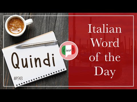 How to Say "So / Therefore" in Italian - Italian Word of the Day