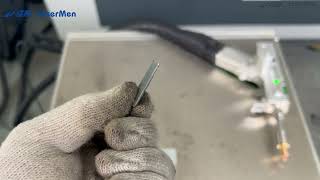 [LaserMen] 9 in 1 laser processing system cutting galvanized sheet and weld seam cleaning